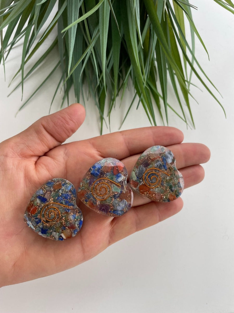 Orgonite Heart - Mix - SM Orgonite Heart - Mix - SM